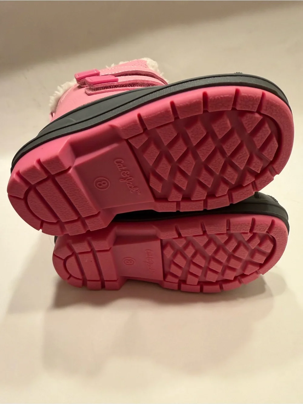Cat & Jack Pink Winter Boots Waterproof, Size 8 Toddler Girl